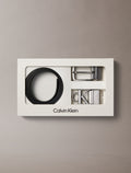 Noir / argent vieilli - CALVIN KLEIN Coffret deux ceintures réversibles 135 cm