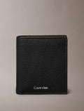 Noir - CALVIN KLEIN Portefeuille trois volets cuir anti-RFID logo foil Noir