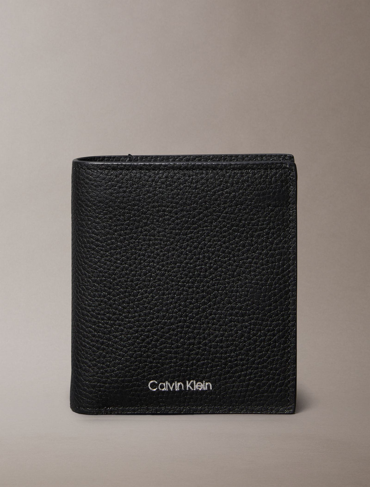 Noir - CALVIN KLEIN Portefeuille trois volets cuir anti-RFID logo foil Noir