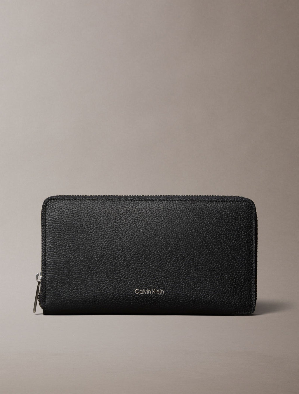 Noir - CALVIN KLEIN Portefeuille long zippé logo embossé