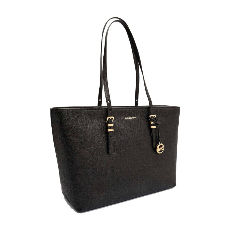 Noir - MICHAEL KORS Grand sac fourre-tout en cuir grainé Quinn