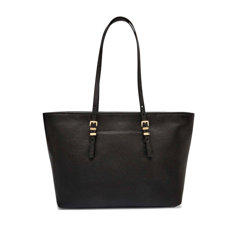 Noir - MICHAEL KORS Grand sac fourre-tout en cuir grainé Quinn