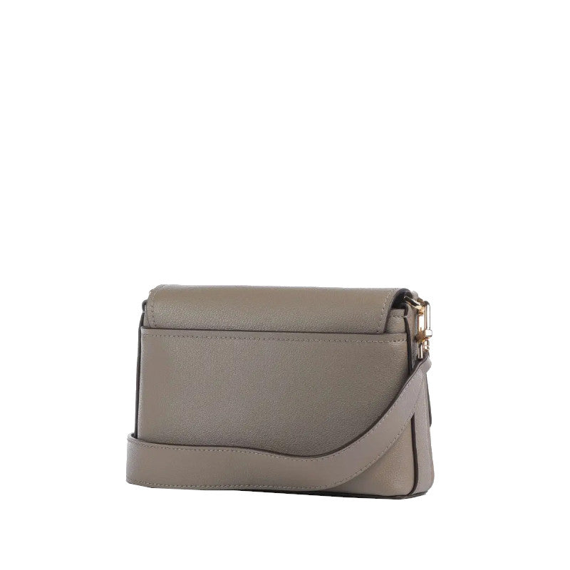 Taupe - MICHAEL KORS Petit sac à bandoulière en cuir Nessa
