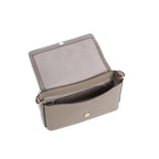 Taupe - MICHAEL KORS Petit sac à bandoulière en cuir Nessa