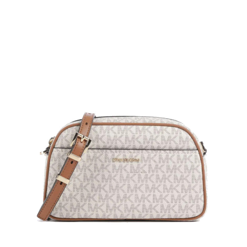 Vanille/Noisette - MICHAEL KORS Petit sac à bandoulière pour appareil photo Jet Set à logo Signature