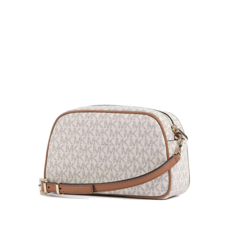 Vanille/Noisette - MICHAEL KORS Petit sac à bandoulière pour appareil photo Jet Set à logo Signature
