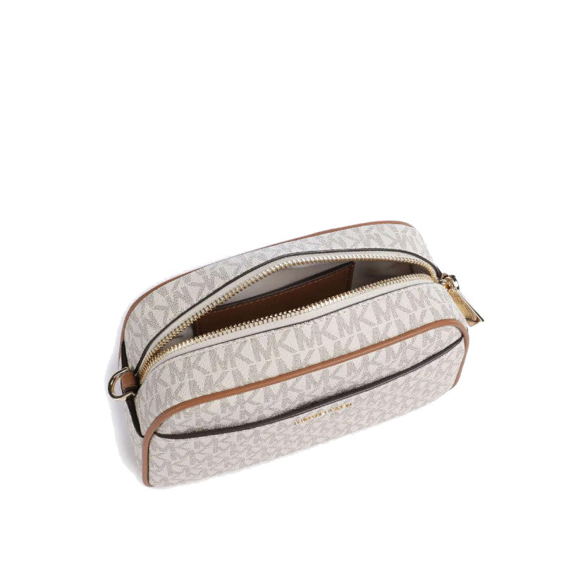 Vanille/Noisette - MICHAEL KORS Petit sac à bandoulière pour appareil photo Jet Set à logo Signature