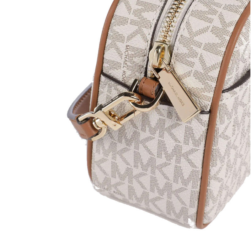 Vanille/Noisette - MICHAEL KORS Petit sac à bandoulière pour appareil photo Jet Set à logo Signature