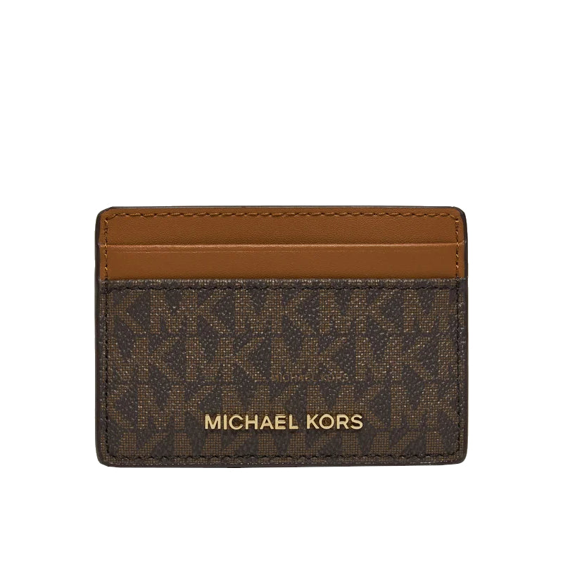 Marron - MICHAEL KORS Porte-cartes à logo