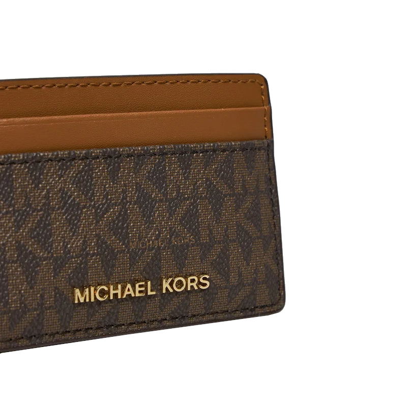 Marron - MICHAEL KORS Porte-cartes à logo