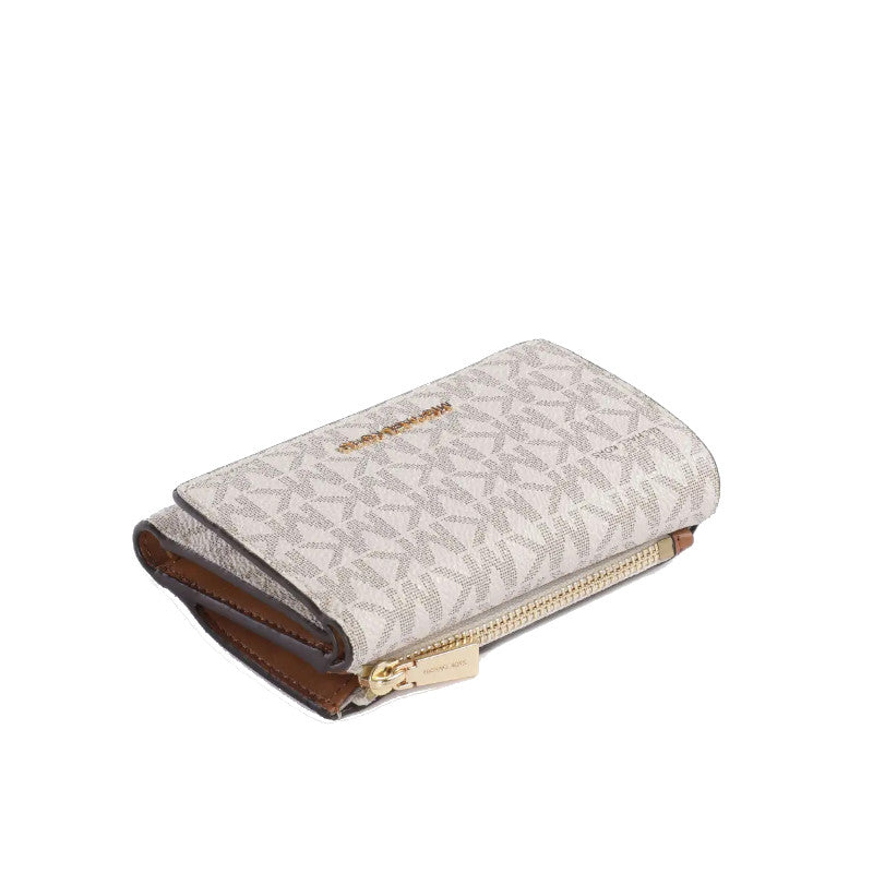 Vanille/Noisette - MICHAEL KORS Portefeuille Bryant de taille moyenne à logo Signature