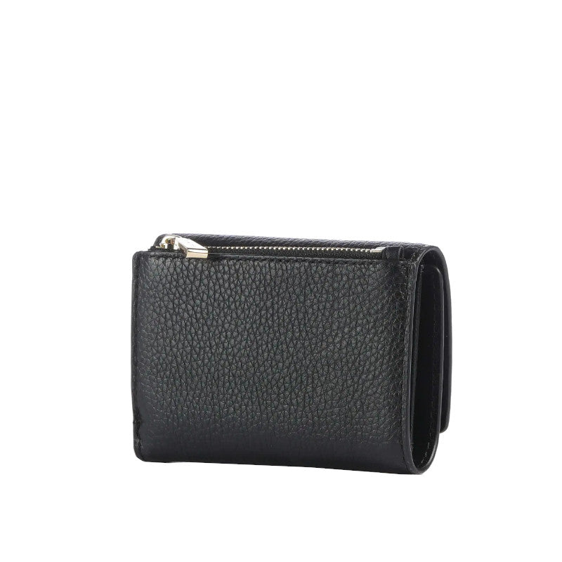 Noir - MICHAEL KORS Portefeuille Bryant en cuir grainé de taille moyenne