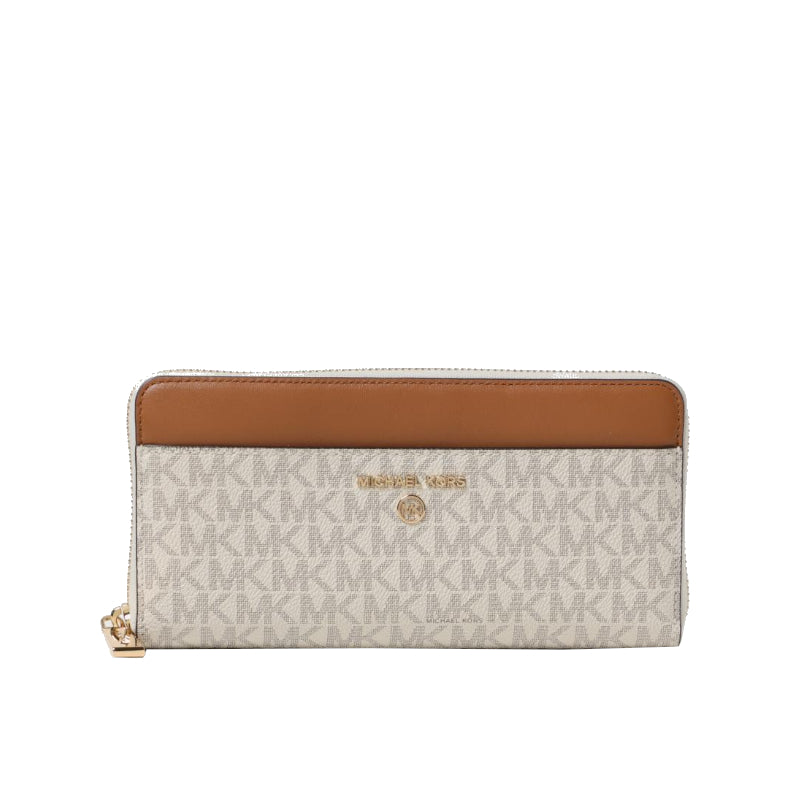 Vanilla/Acorn - MICHAEL KORS Portefeuille continental avec grand logo