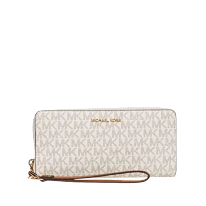 Blanc - MICHAEL KORS Portefeuille continental avec grand logo