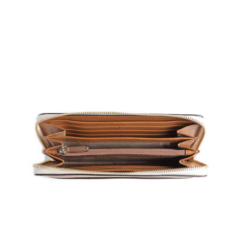 Vanilla/Acorn - MICHAEL KORS Portefeuille continental avec grand logo