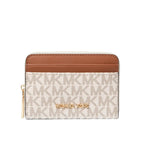 Vanilla/Acrn - MICHAEL KORS Portefeuille grand format Jet Set Small Signature Logo