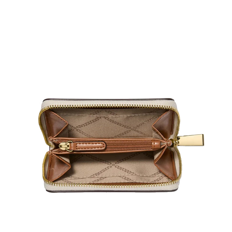 Vanilla/Acrn - MICHAEL KORS Portefeuille grand format Jet Set Small Signature Logo