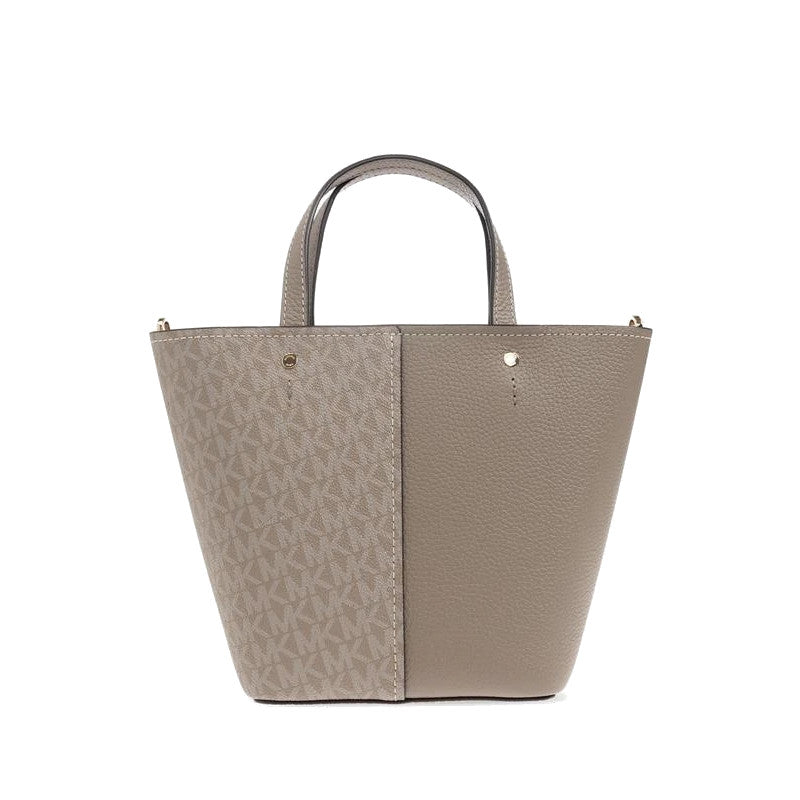 Taupe - MICHAEL KORS Sac à bandoulière Flora de taille moyenne