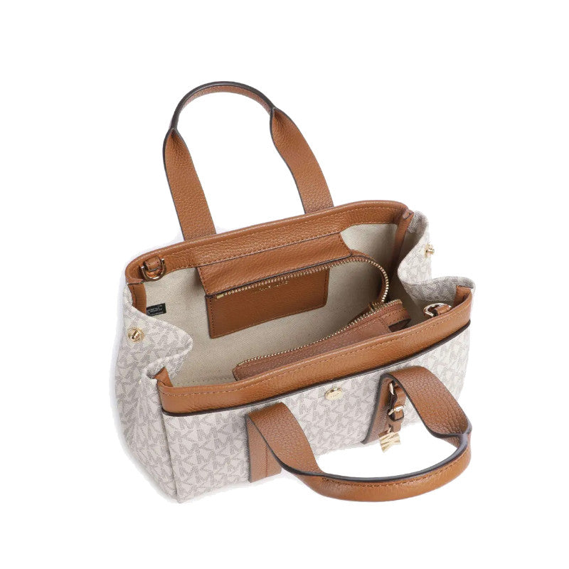Vanille/Noisette - MICHAEL KORS Très petit sac à bandoulière Romee à logo Signature