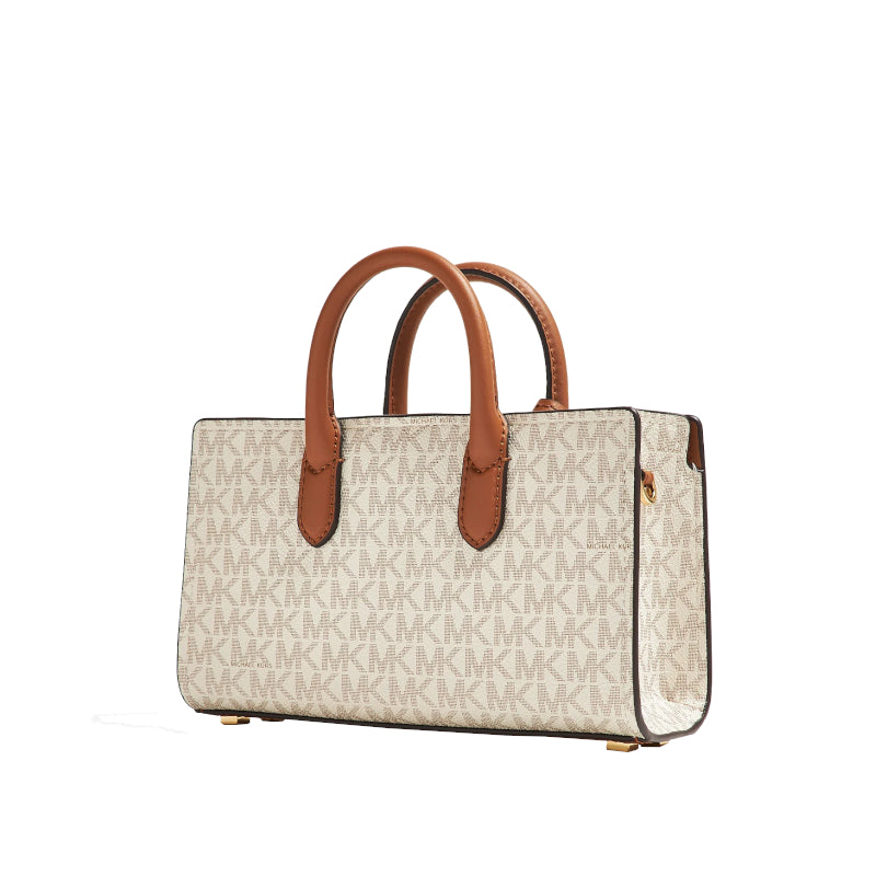 Vanilla/Acrn - MICHAEL KORS Très petit sac à bandoulière Scarlett avec logo