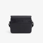Noir - LACOSTE Petit sac messenger Langon en Petit Piqué