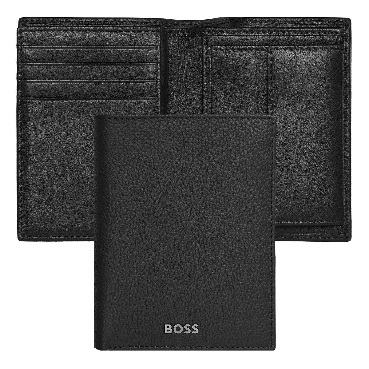 HUGO BOSS Porte-cartes Flap avec porte-monnaie Classic Grainé