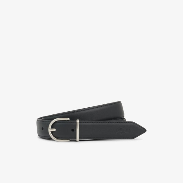 LACOSTE Ceinture Crocodelle en cuir lisse