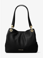 Noir/Argent - MICHAEL KORS Grand sac porté épaule Raven en cuir Camel