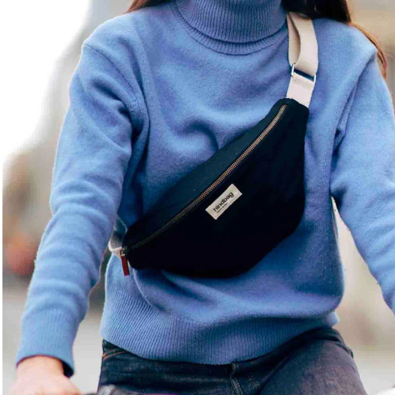 Denim gris - Sac banane Olivia