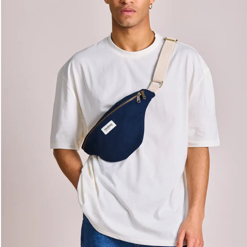 Laine marine - Sac banane Olivia