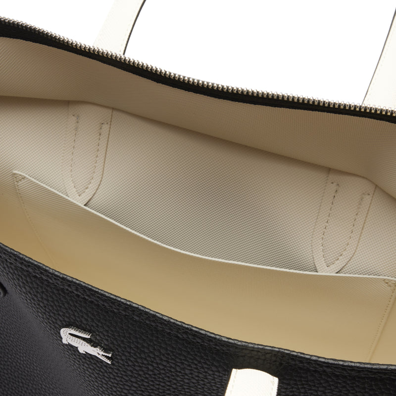 Noir Farine - LACOSTE Sac cabas zippée Anna