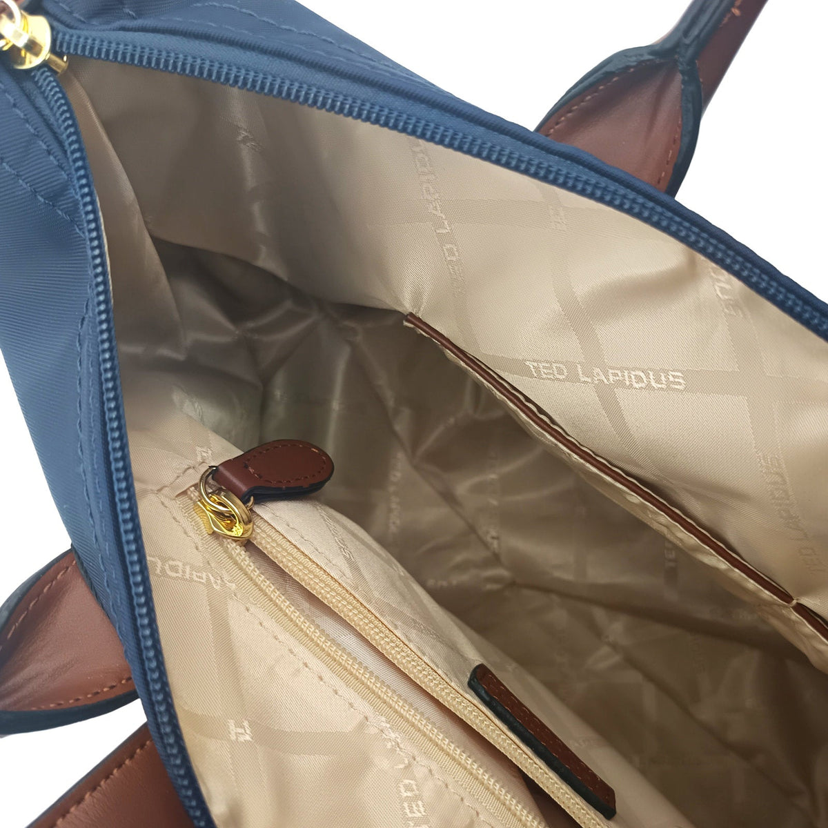 Marine/Cognac - TED LAPIDUS Sac cabas Jaimie