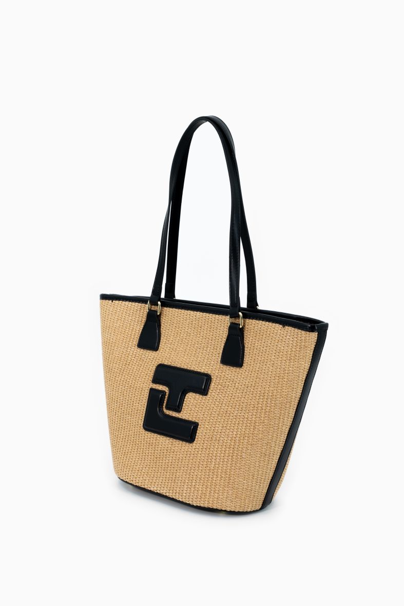 Beige/Noir - TED LAPIDUS Sac porté épaule Nikita