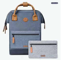 Sac à dos Cabaïa Adventurer Medium Paris, bleu, vue de face