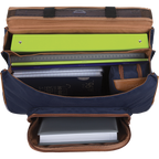 TANN'S Cartable Camille bleu 38cm poche gourde