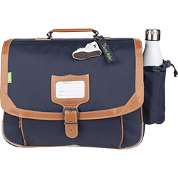 TANN'S Cartable Camille bleu 38cm poche gourde