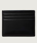 Noir - CALVIN KLEIN Porte-cartes cuir anti-RFID avec logo