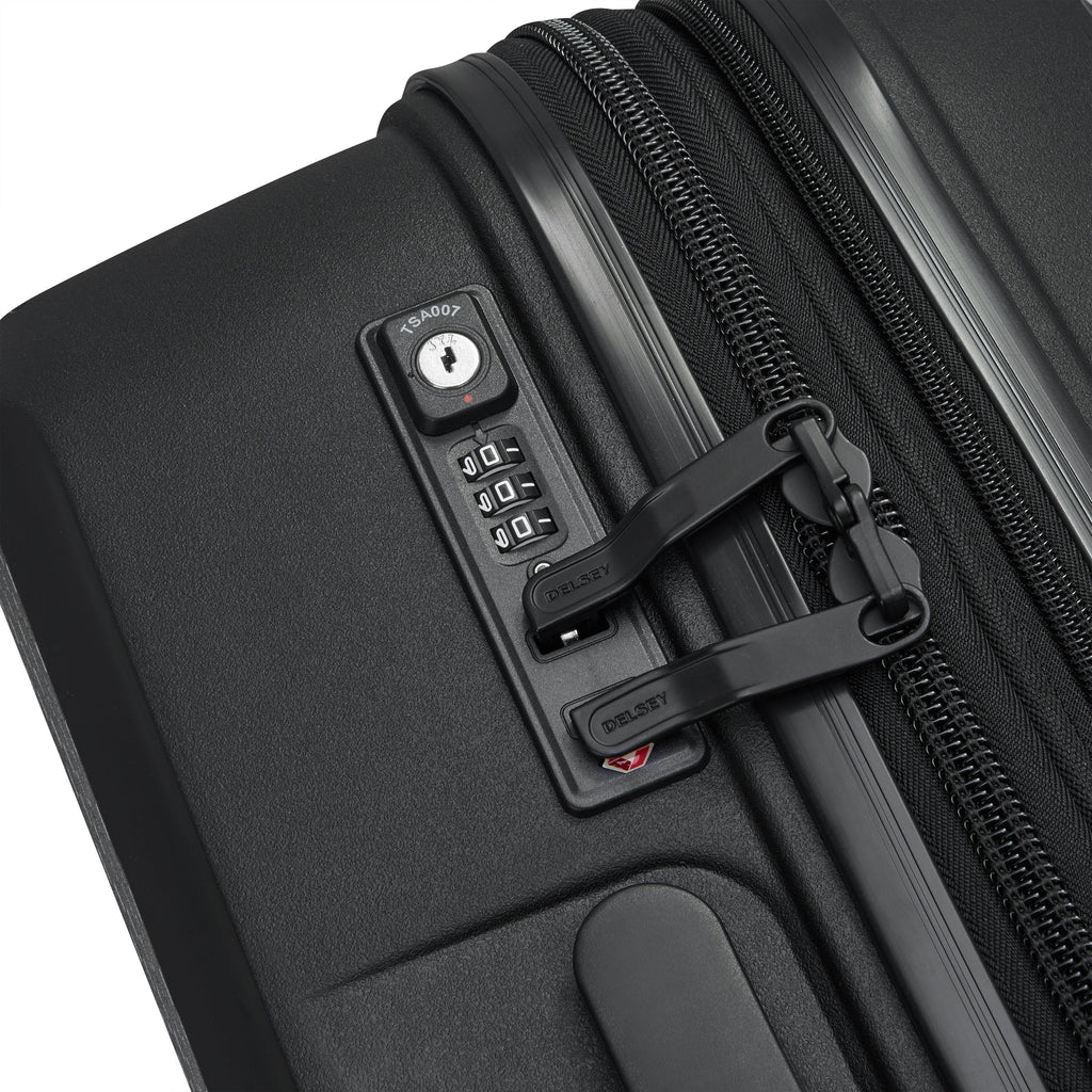 Noir - DELSEY Belmont Plus Valise cabine extensible 55 cm Noir