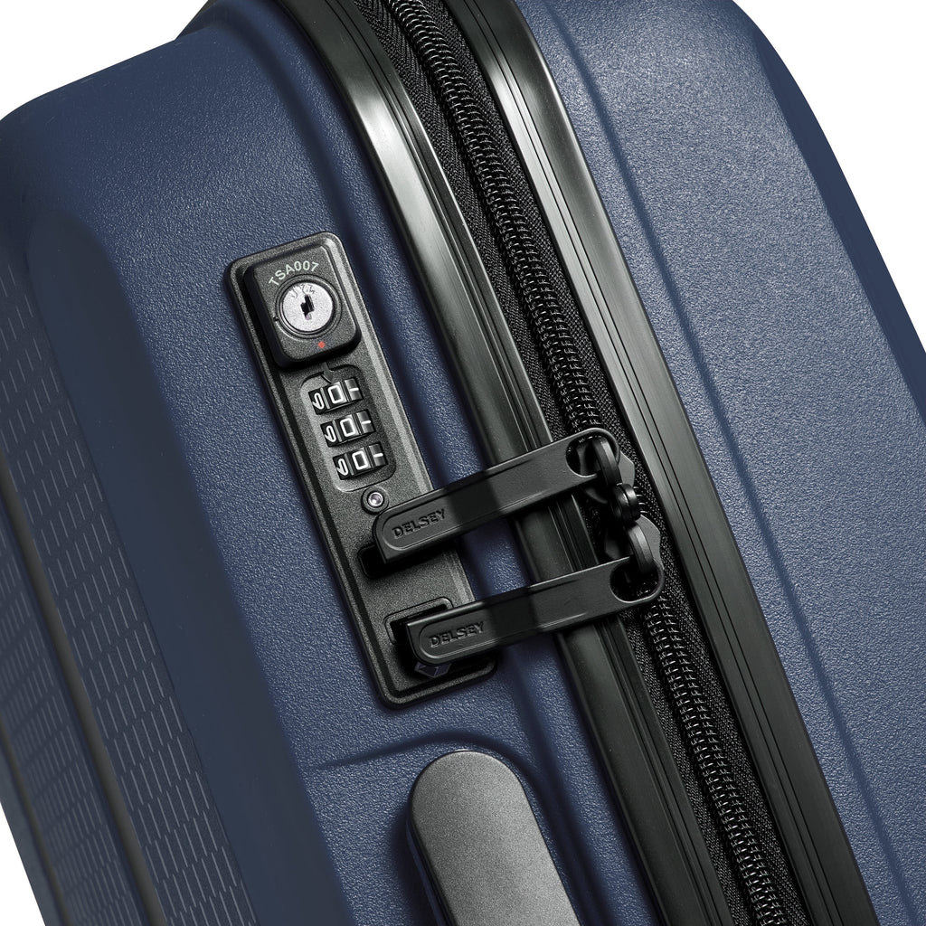 Bleu - DELSEY Belmont Plus Valise cabine slim 55 cm Bleu