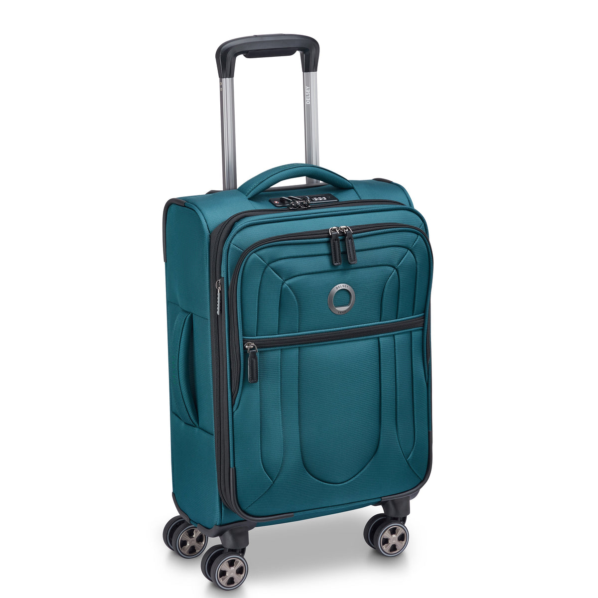 Bleu vert - DELSEY Shadow DLX Valise cabine extensible 55 cm Bleu vert