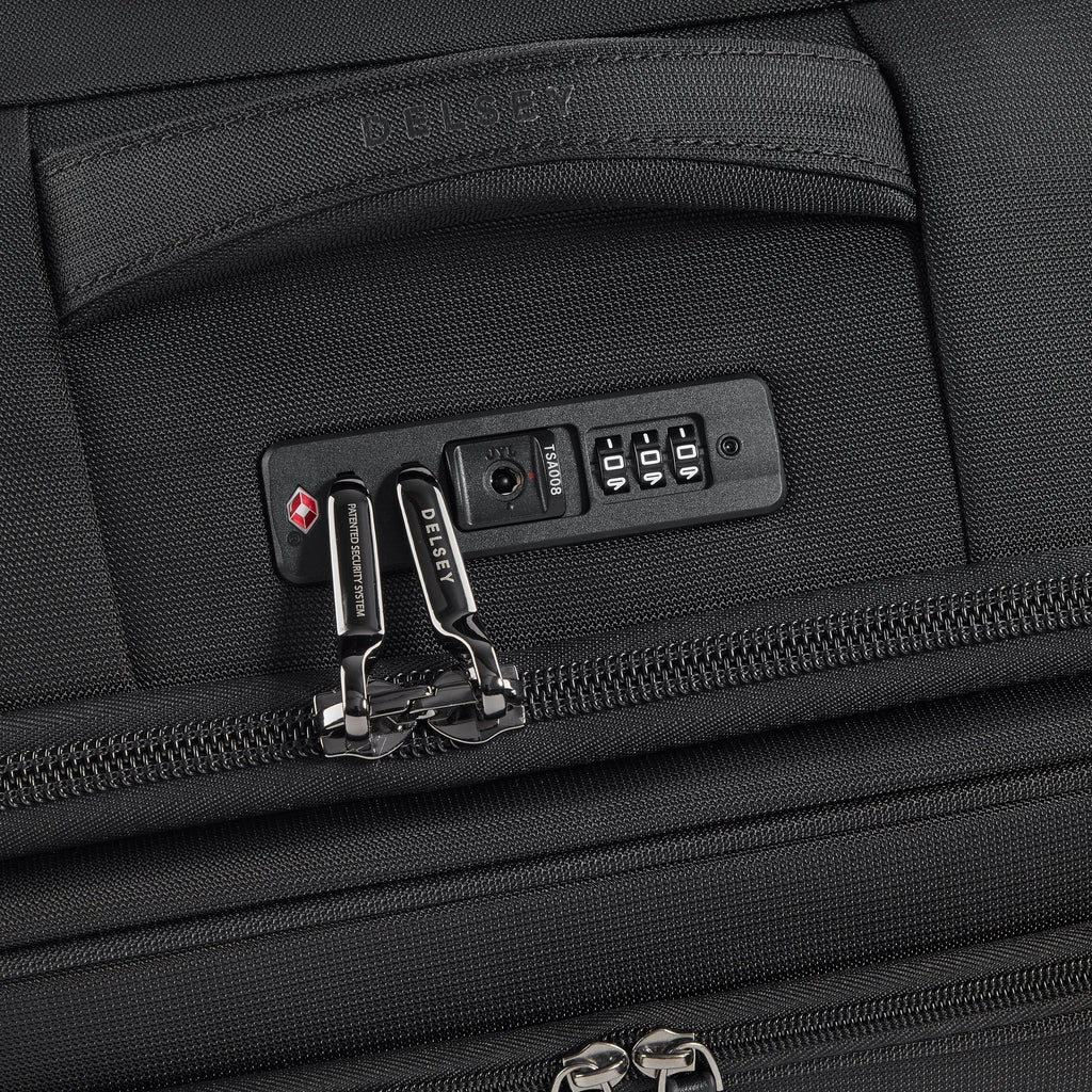 Noir - DELSEY Shadow DLX Valise soute medium extensible 70 cm Noir