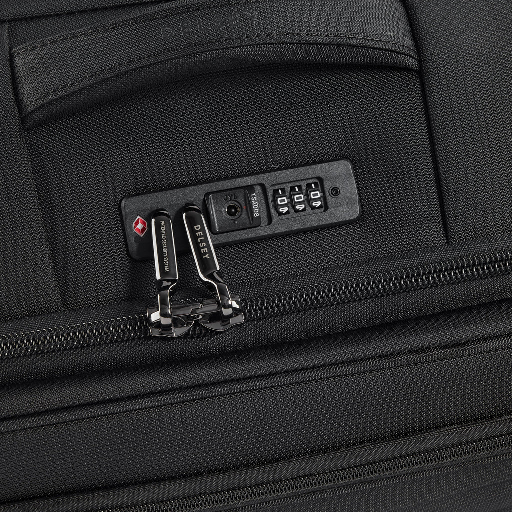 Noir - DELSEY Shadow DLX Valise soute large extensible 76 cm Noir