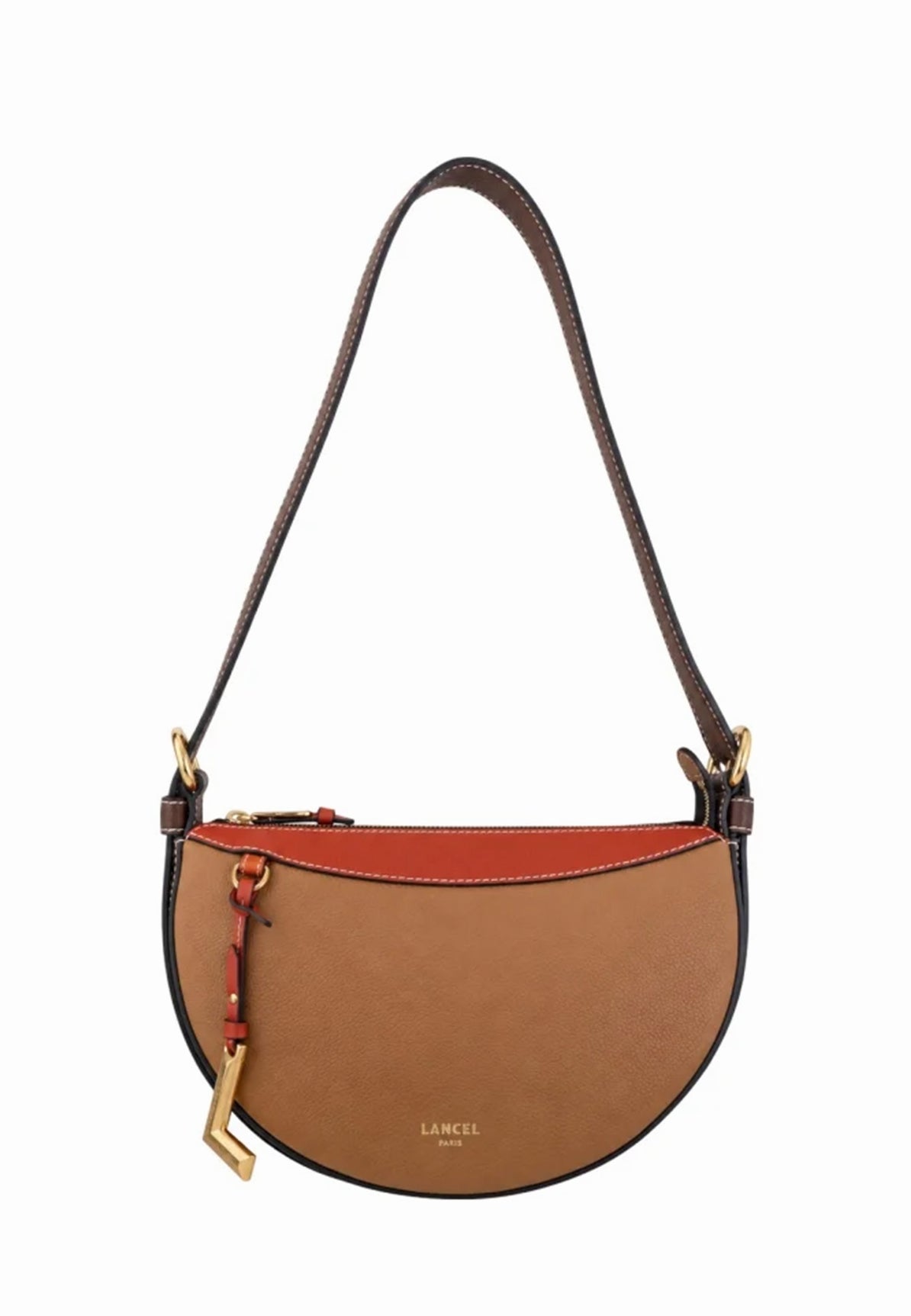 MCO Camel - LANCEL Porte-croisé demi-lune Faubourg