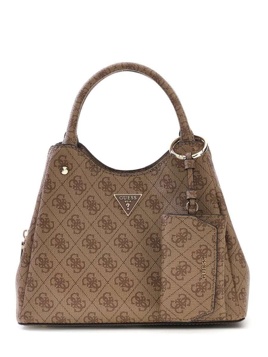 Latte Logo - GUESS Sac cabas Lorella Logo Small Girlfriend Latte Logo