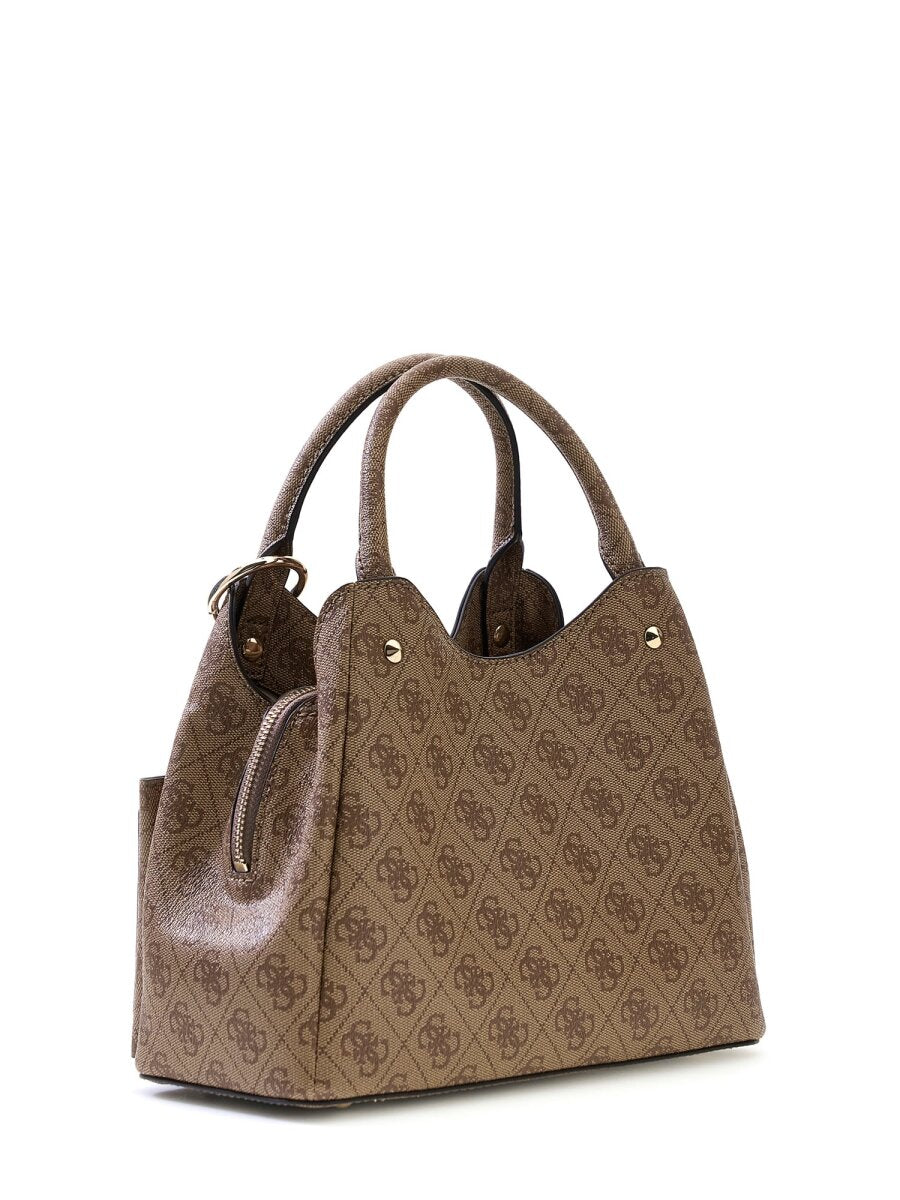 Latte Logo - GUESS Sac cabas Lorella Logo Small Girlfriend Latte Logo