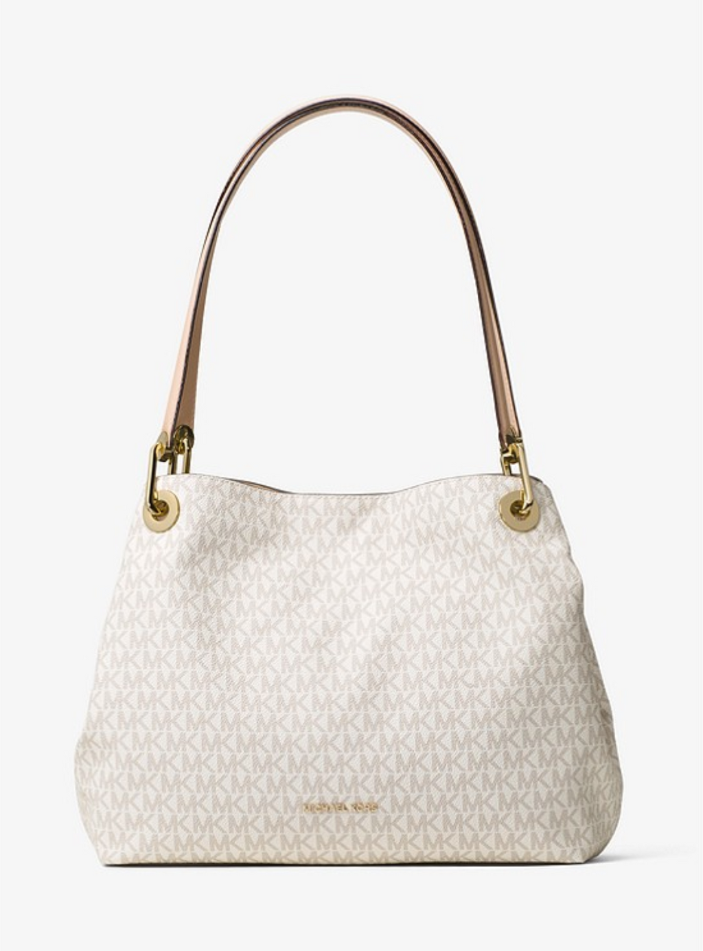 Vanille - MICHAEL KORS Grand sac porté épaule Raven en cuir Camel