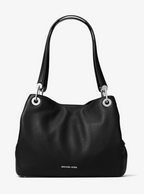 Noir/Argent - MICHAEL KORS Grand sac porté épaule Raven en cuir Camel