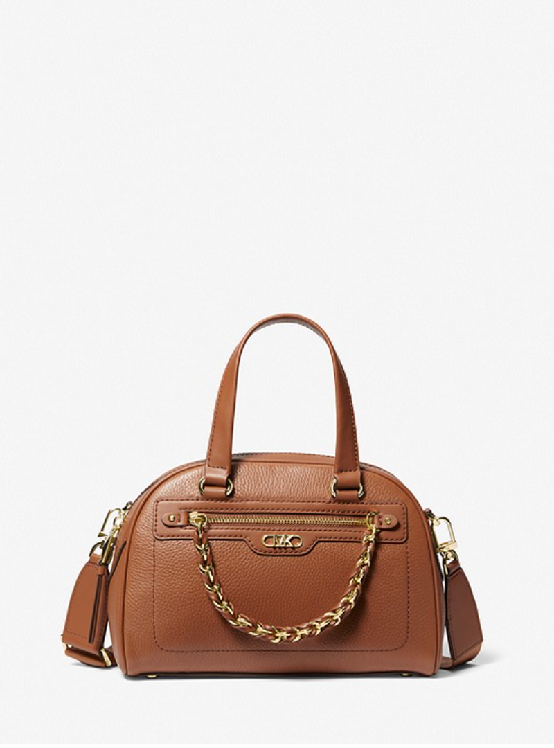 MARRON - Petit sac Williamsburg à logo et rayures