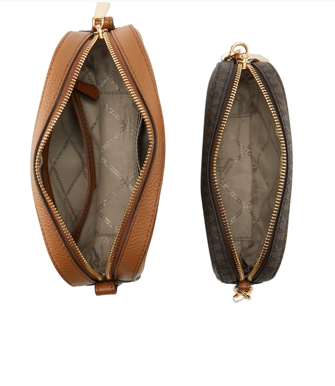 Brown acorn - MICHAEL KORS Sac bandoulière jet set brown/acorn