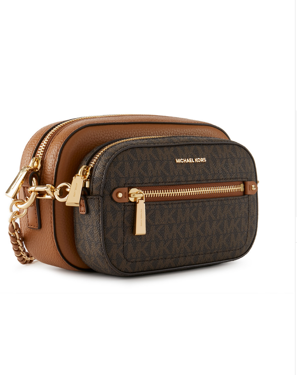 Brown acorn - MICHAEL KORS Sac bandoulière jet set brown/acorn